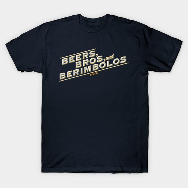 Beers, Bros, and Berimbolos T-Shirt by Fine-co